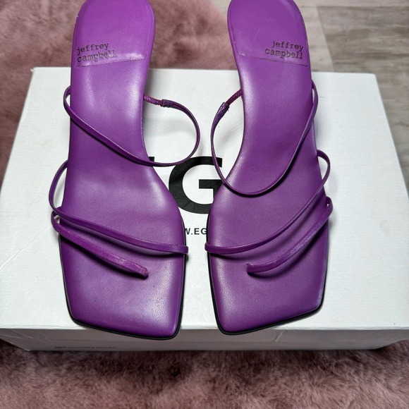 Jeffrey Campbell Shoes - Jeffrey Campbell palate purple strappy wedges